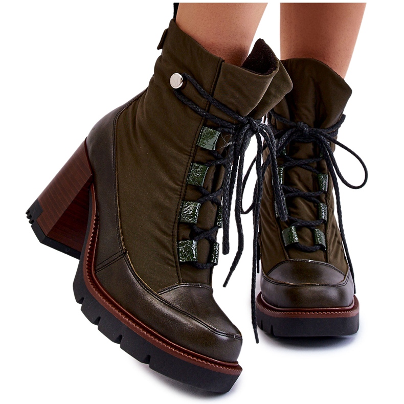 Muodikkaat korkokengät Maciejka 05777-09 Vihreä