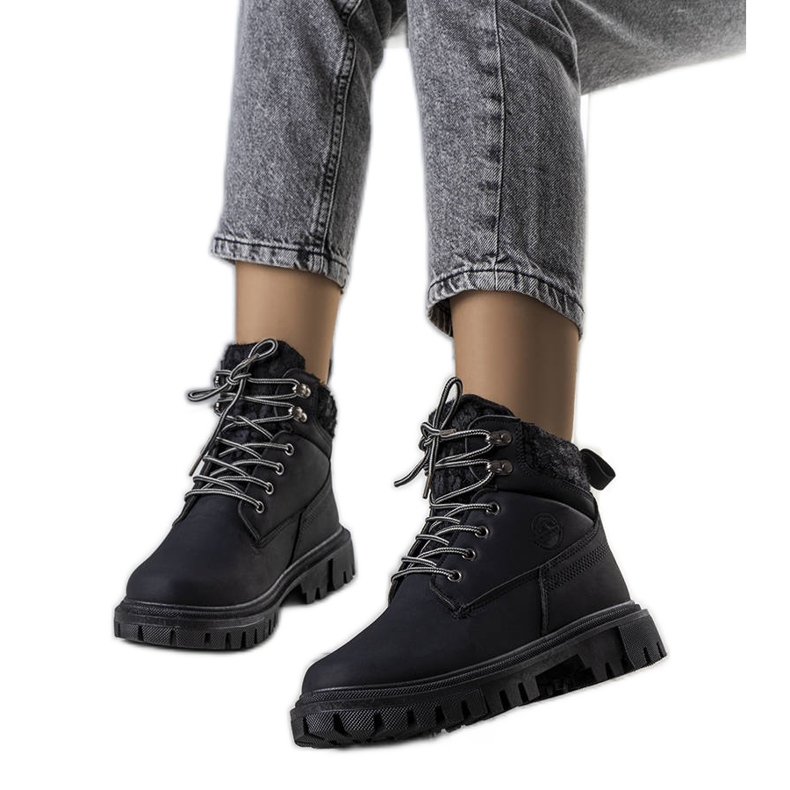 Didians naisten mustat vaelluskengät