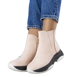 PA1 Roussyn beige-eristetyt saappaat