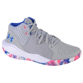 Under Armour Jet 21 M 3024260-109 koripallokengät harmaa harmaan sävyjä
