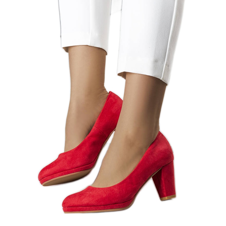 BM Lauriksen punaiset korkokengät punainen