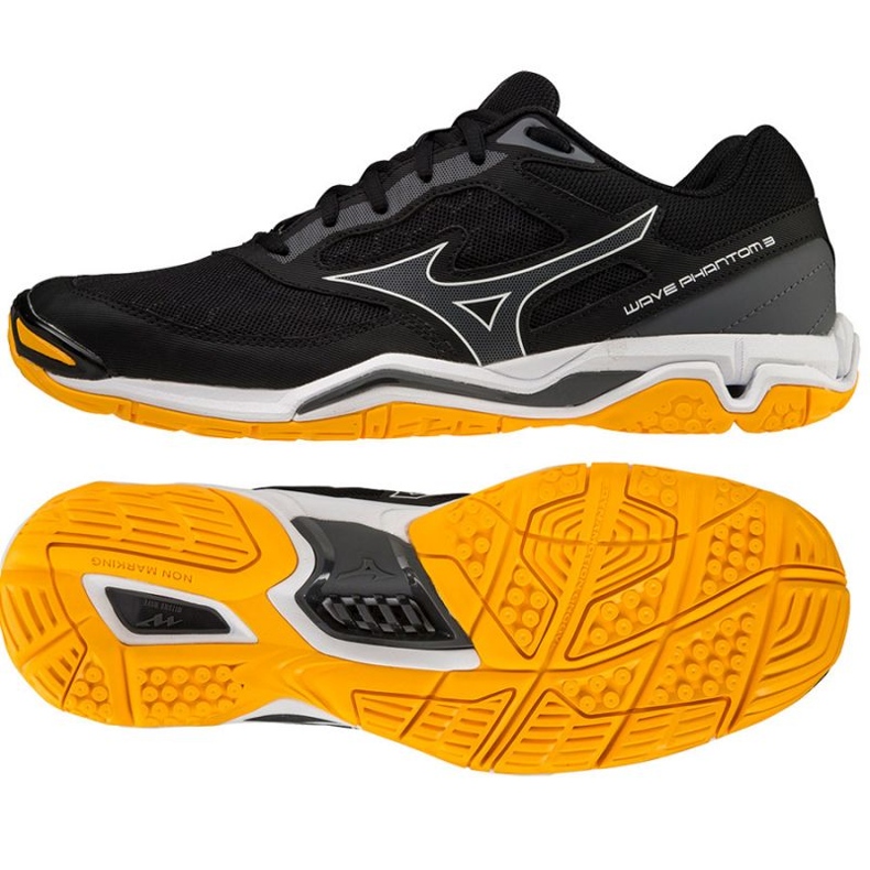 Mizuno Wave Phantom 3 M X1GA226044 käsipallokengät musta musta