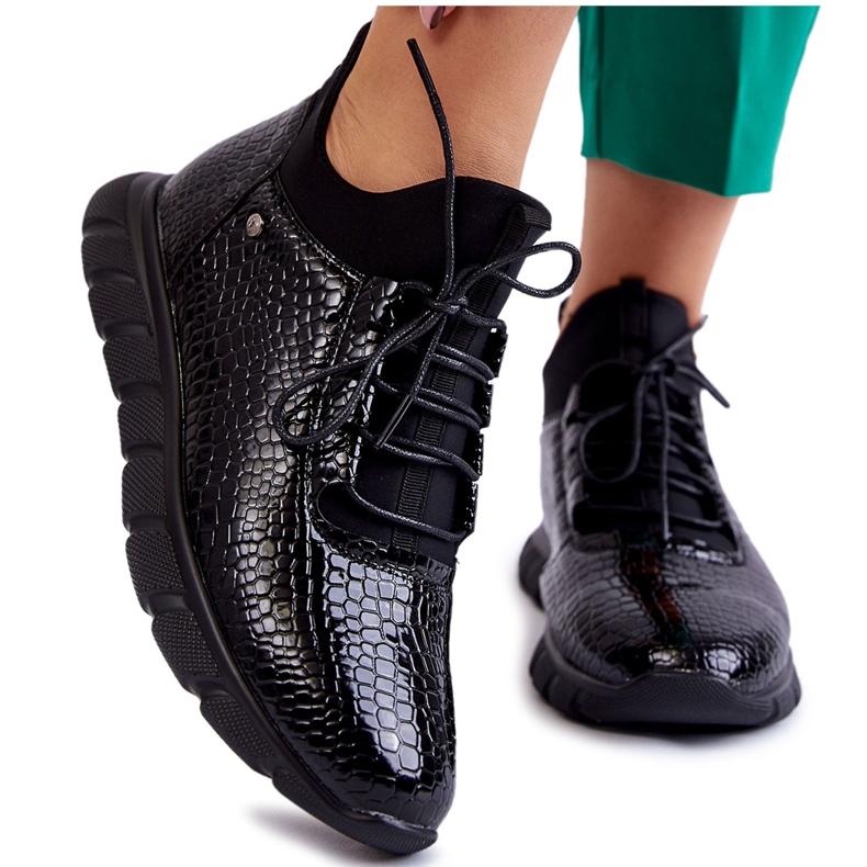 Vinceza Naisten kevyet lenkkarit, mustat Soroco