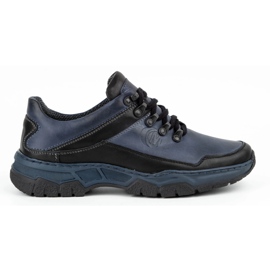 Olivier Miesten vapaa-ajan nahkakengät 842MA laivastonsininen