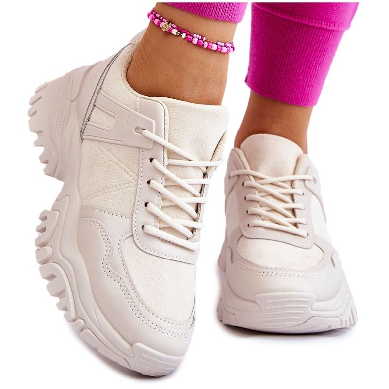 PG1 Muodikkaat urheilukengät lenkkarit Cream Frezio beige