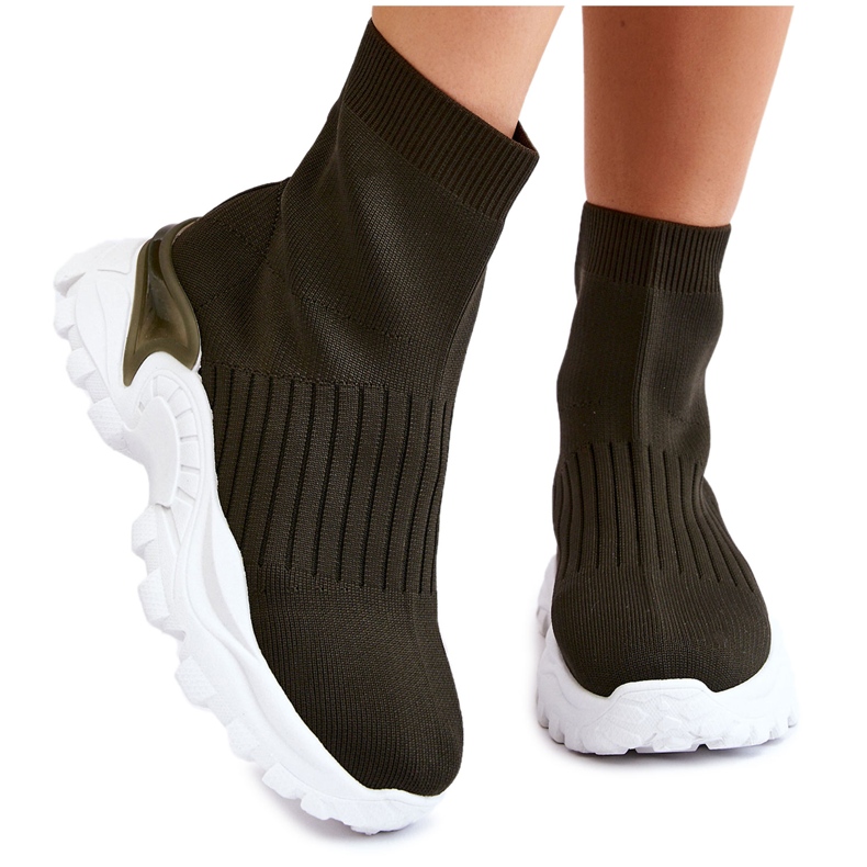 Naisten korkeasukkaiset urheilukengät Vihreä Jovie