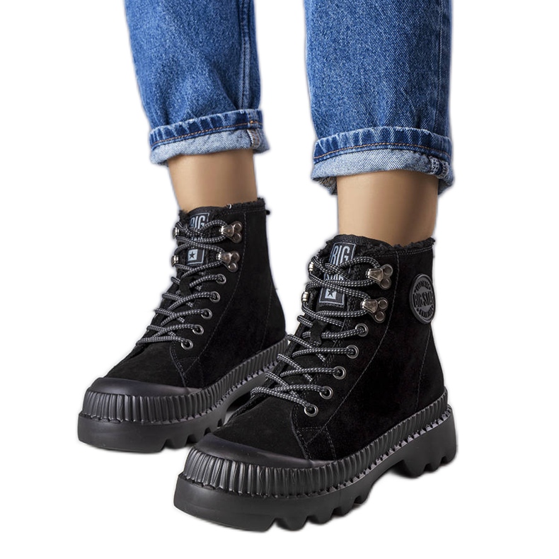 Mustat eristetyt saappaat Big Star KK274522