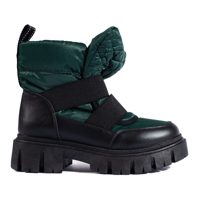 Naisten lumikengät Shelovet vihreä ja musta