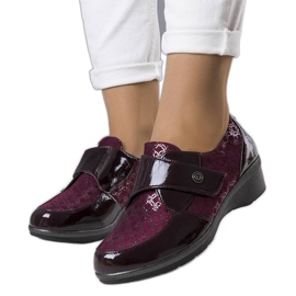 BM Maroon brogues Drancysta punainen