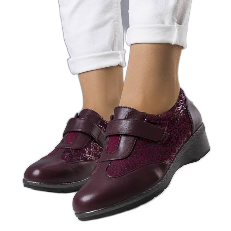BM Maroon brogues Ettesiltä punainen