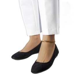 Julesin mustat mokkanahkabalerinat