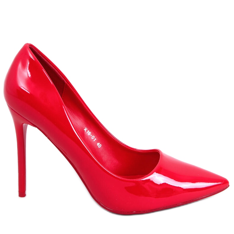 PA1 Rutina Red lakatut naisten korkokengät punainen