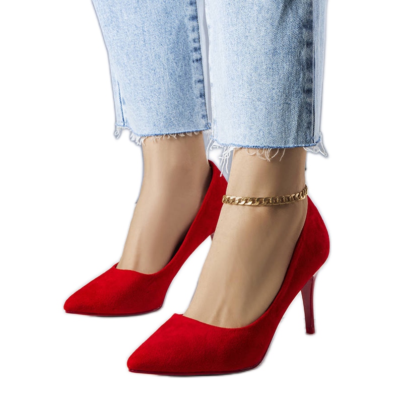 PA1 Alayah punaiset korkokengät ekologisesta mokkasta punainen