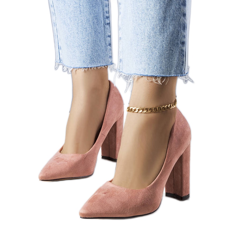 PA1 Amiyahin vaaleanpunaiset kantapääpumput vaaleanpunainen