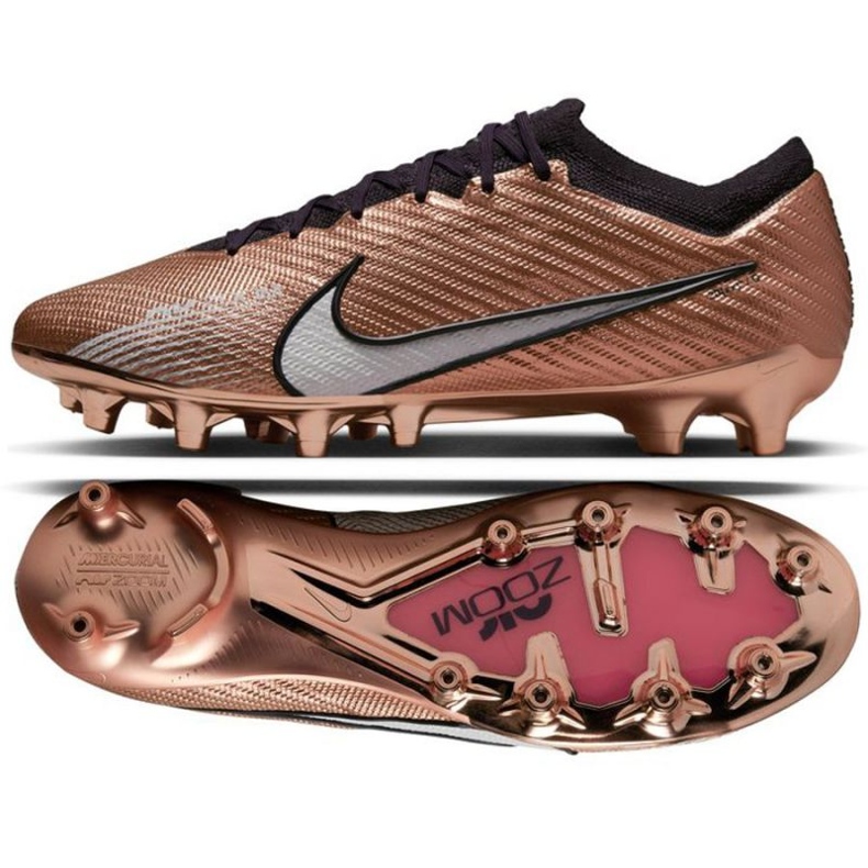 Nike Zoom Mercurial Vapor 15 Elite Qatar AG-Pro M DR5935 810 jalkapallokengät kultainen kultainen