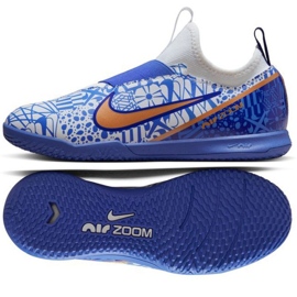 Nike Zoom Mercurial Vapor 15 Academy CR7 Ic Jr DV8189 182 jalkapallokengät sininen sininen