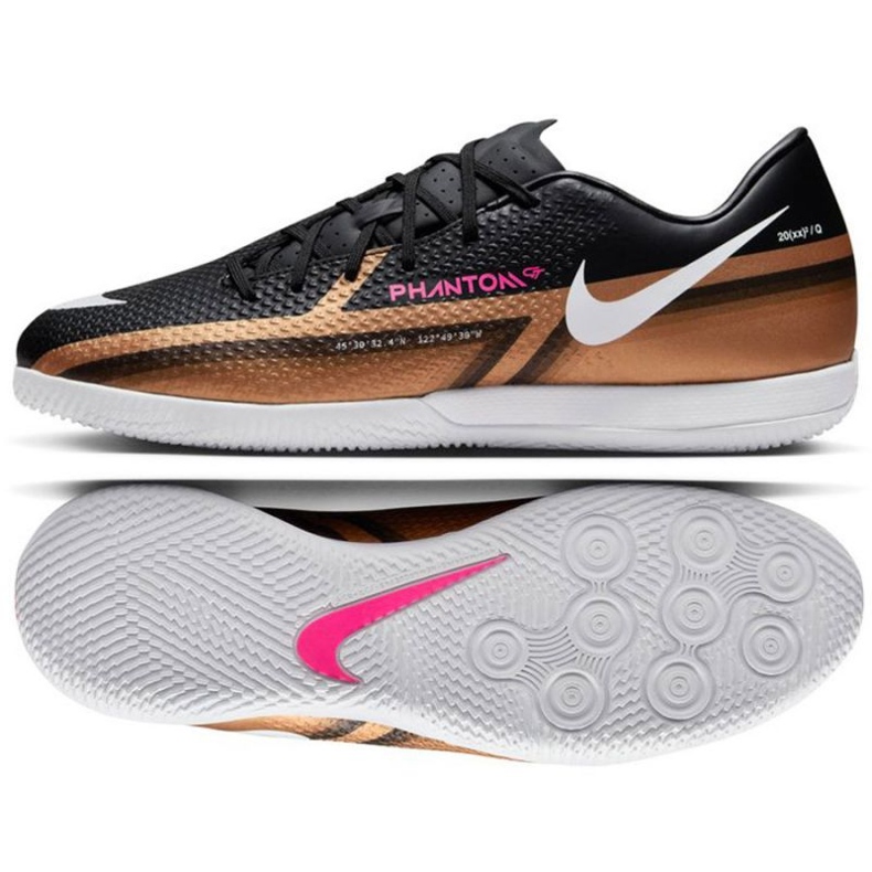 Nike Phantom GT2 Qatar Academy Ic M DR5963 810 jalkapallokengät musta kulta musta