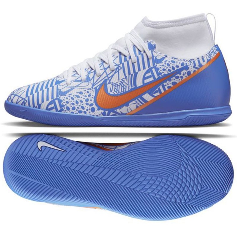 Nike Mercurial Superfly 9 Club CR7 Ic Jr DQ5327 182 jalkapallokengät sininen sininen