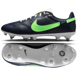 Nike Premier Iii SG-Pro Ac M AT5890 431 jalkapallokengät tummansininen vihreä