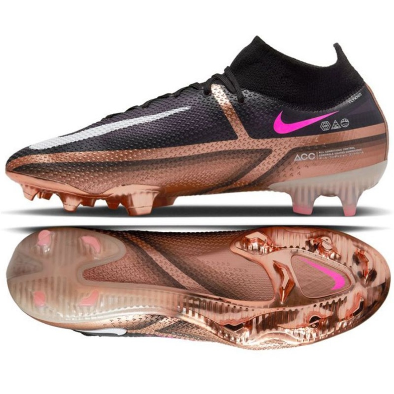 Jalkapallokengät Nike Phantom GT2 Elite Qatar Dynamic Fit Fg M DR5955 810 ruskea musta
