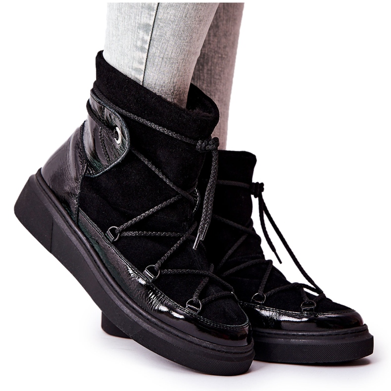 FILIPCZYK Eristetyt mokkanahkakengät musta