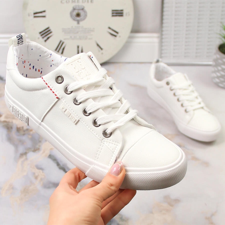 Valkoiset matalat tennarit Big Star KK274005 valkoinen