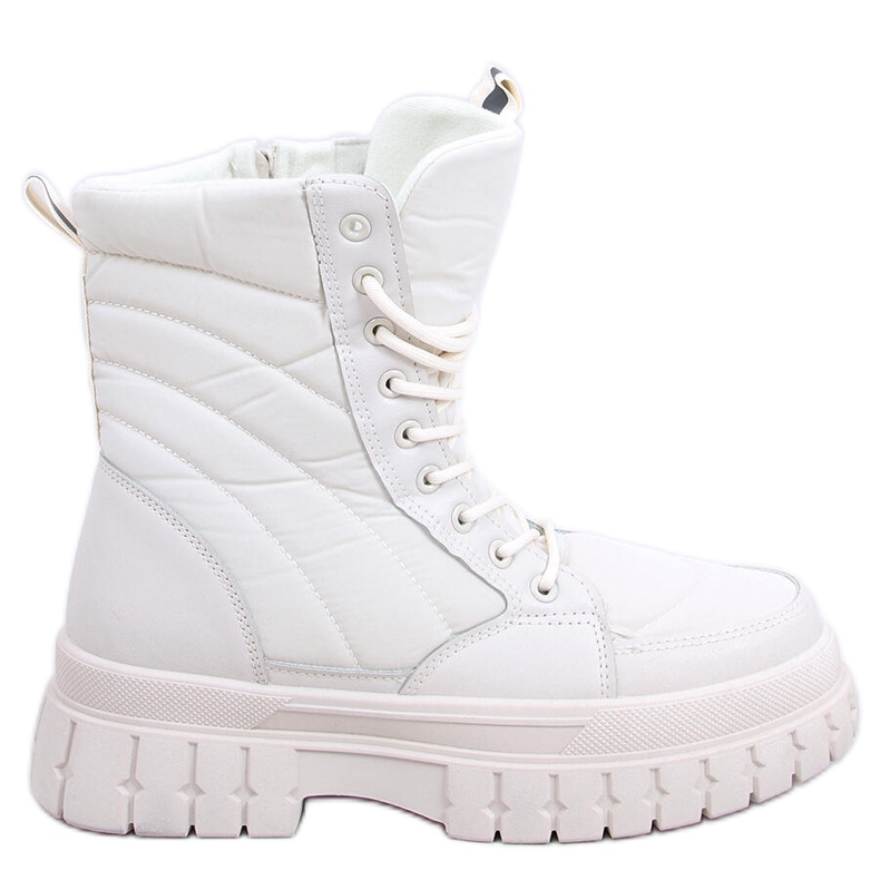 PA1 Litteät nauhasaappaat Barkin Beis beige