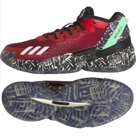Adidas DONIssue 4 IF2162 koripallokengät punainen klaretti