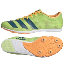 Piikkikengät Adidas Distancestar M GY0947 oranssi vihreä