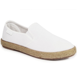 Naisten espadrillit, valkoiset Big Star DD274015 valkoinen