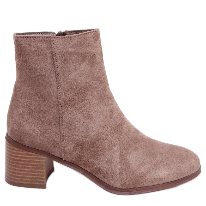 Klassiset mokkanahkasaappaat Natina Khaki beige