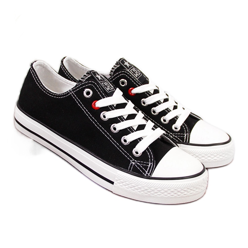 News Mustat tekstiiliset matalat tennarit UUTISET