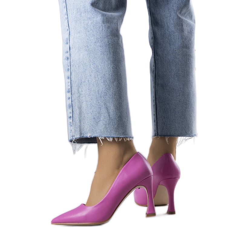 BM Draken vaaleanpunaiset tiimalasikorkopumput vaaleanpunainen