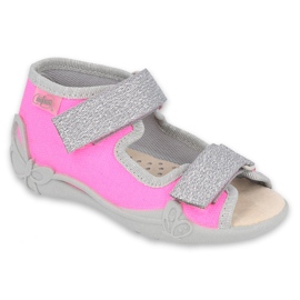 Befado lasten kengät 342P032 vaaleanpunainen hopea harmaa