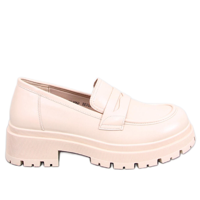 BM Dench Beige -tasoiset loaferit