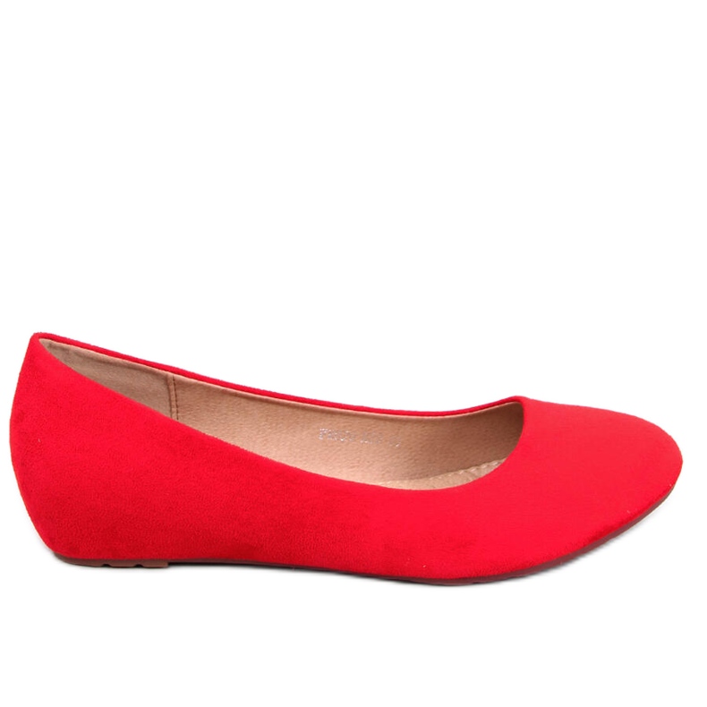 BM Lumley Red Wedge -ballerinat punainen