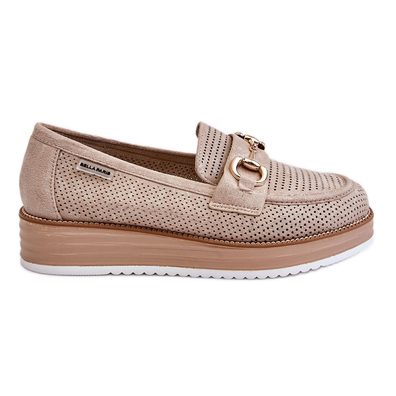 PM1 Naisten Platform Loafers Beige Danny