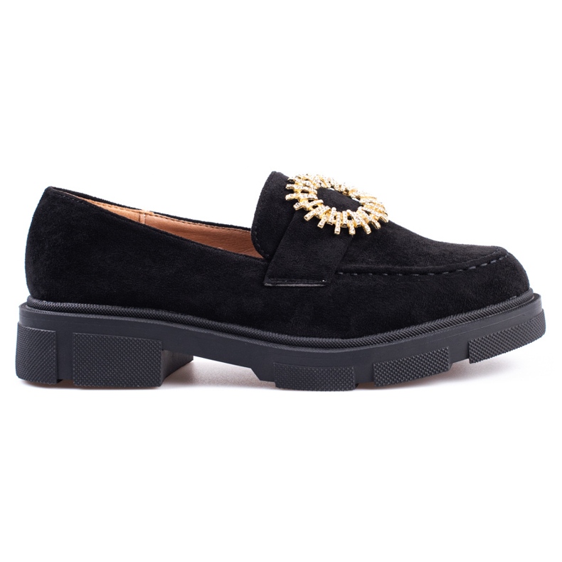 Naisten Shelovet mustat mokkanahkakengät