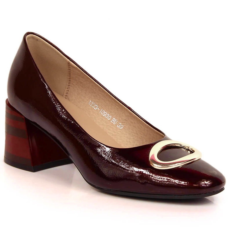 Vinceza 10930 kiiltonahkaiset kantapääpumput punainen