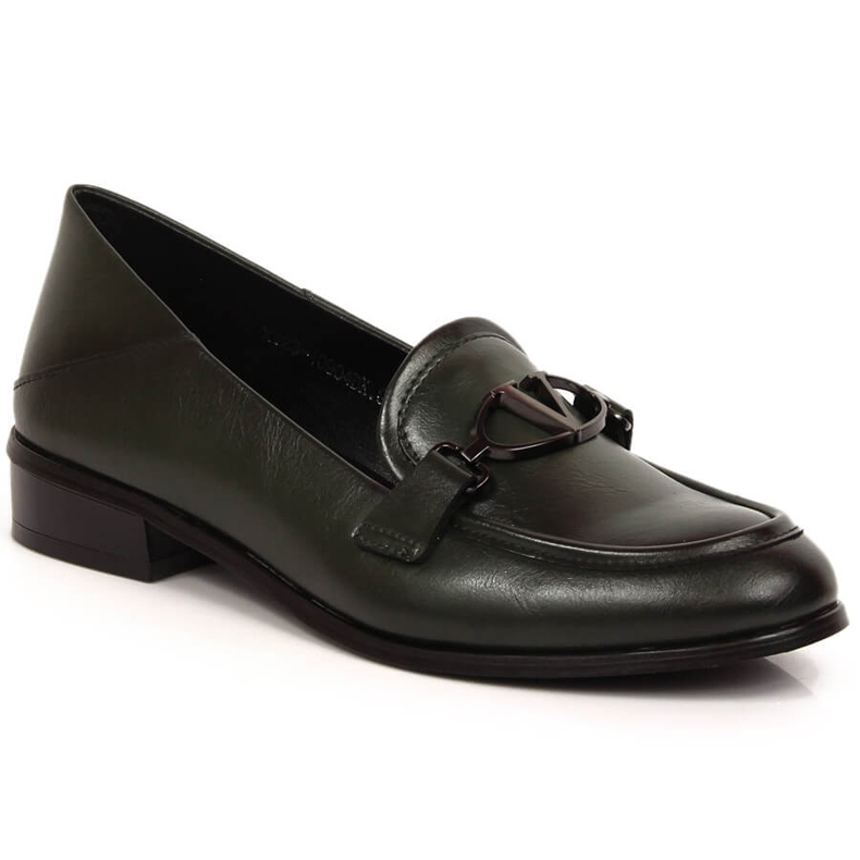 Naisten vihreät matalakorkoiset kengät Vinceza 10904