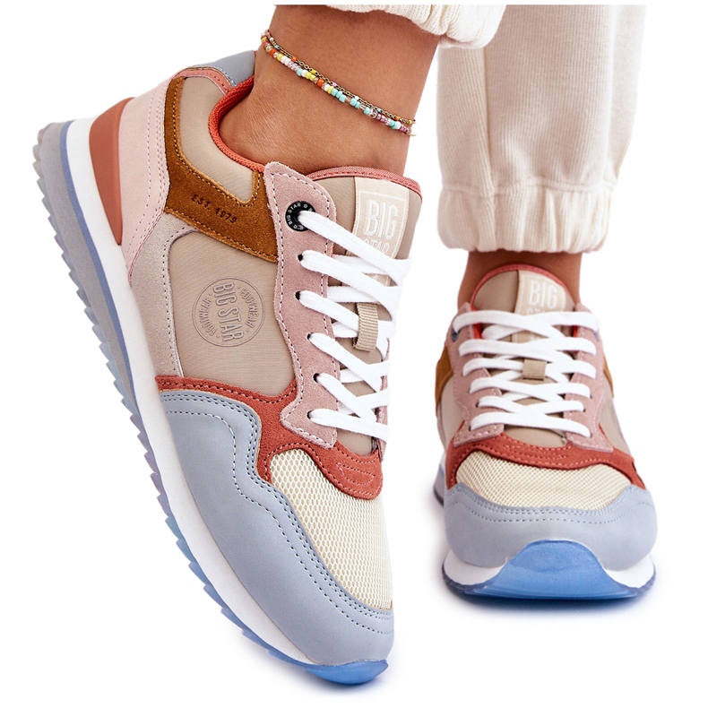 Naisten urheilukengät Memory Foam System Big Star LL274348 Monivärinen