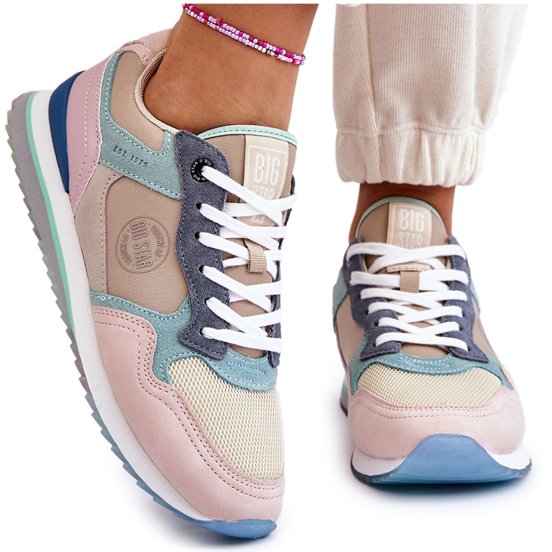 Naisten urheilukengät Memory Foam System Big Star LL274347 Monivärinen