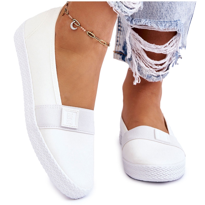 Naisten lenkkarit Big Star LL274201 Valkoinen