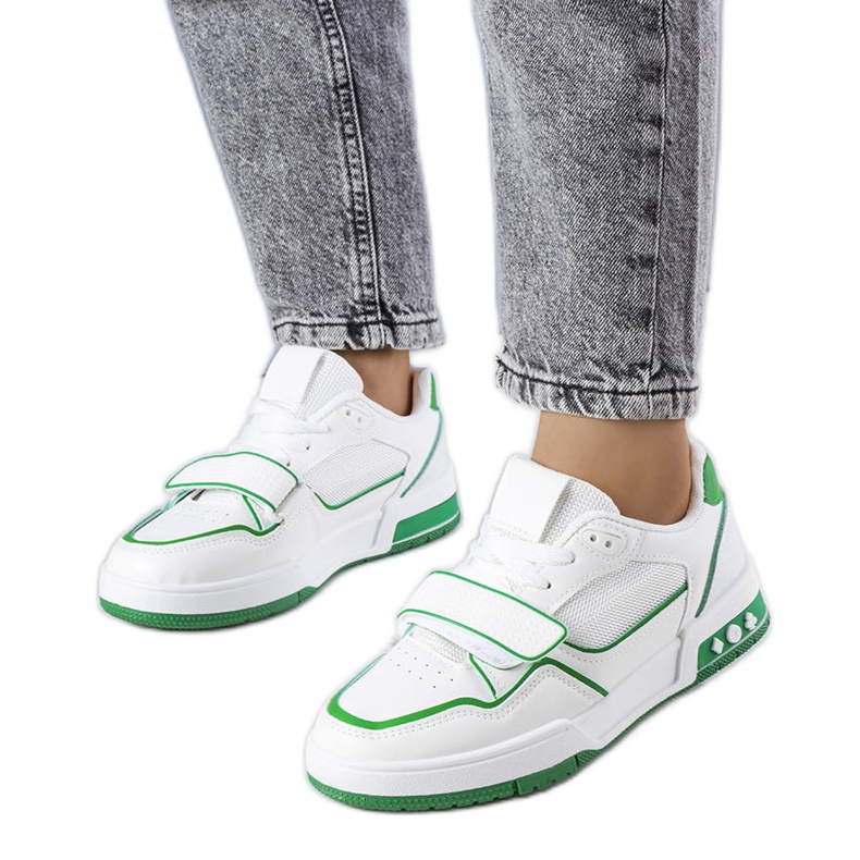 Kadie naisten vihreät tennarit valkoinen