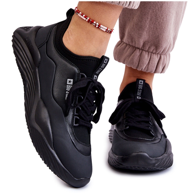 Naisten lenkkarit Memory Foam System Big Star LL274419 musta