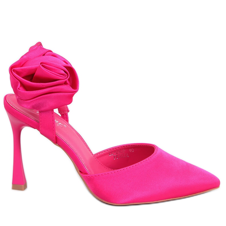 Seastar Satiinineulat, joissa on kukka Flores Fuchsia vaaleanpunainen