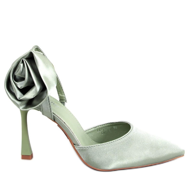 Seastar Satiinineulat, joissa Flores Green -kukka vihreä