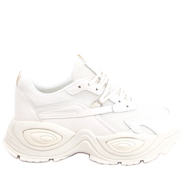 Beiget naisten urheilukengät korkealla pohjalla