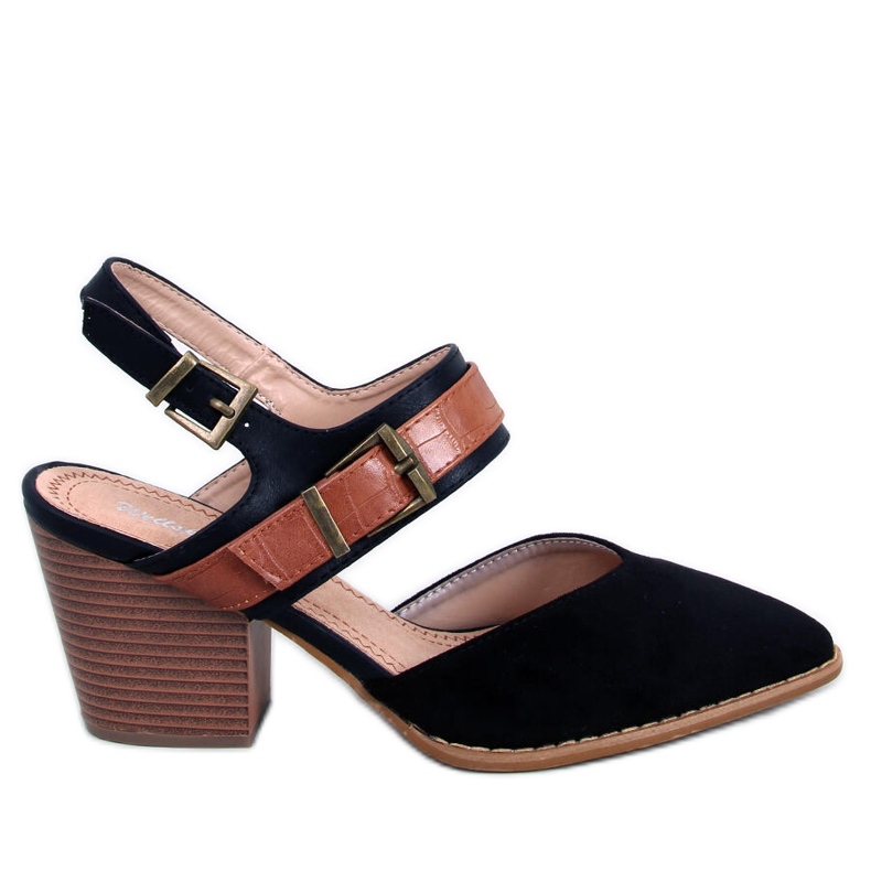 BM Chiatti Black Open Heel Pumps musta