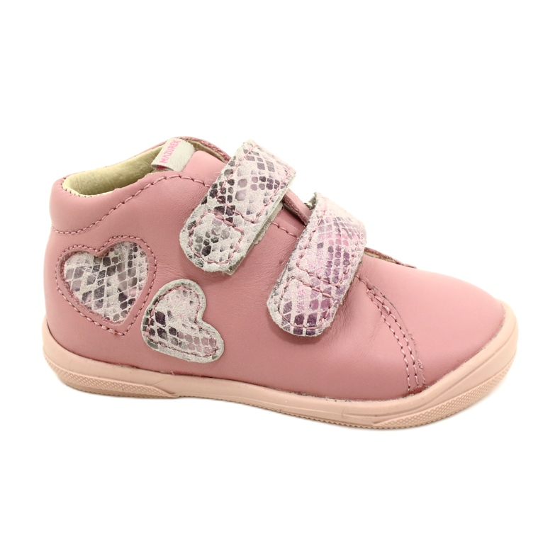Velcro kengät Mazurek 1264 Pink Snake Hearts vaaleanpunainen